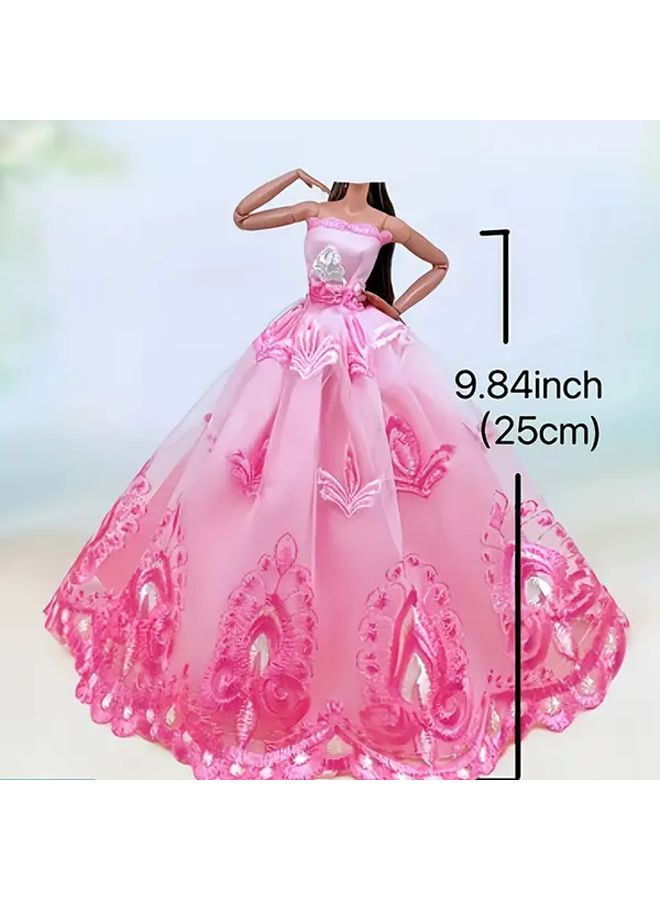 Elegant Lady Wedding Dress For 11.8 Inch Doll Style W173 B Gift Toy - Image 2